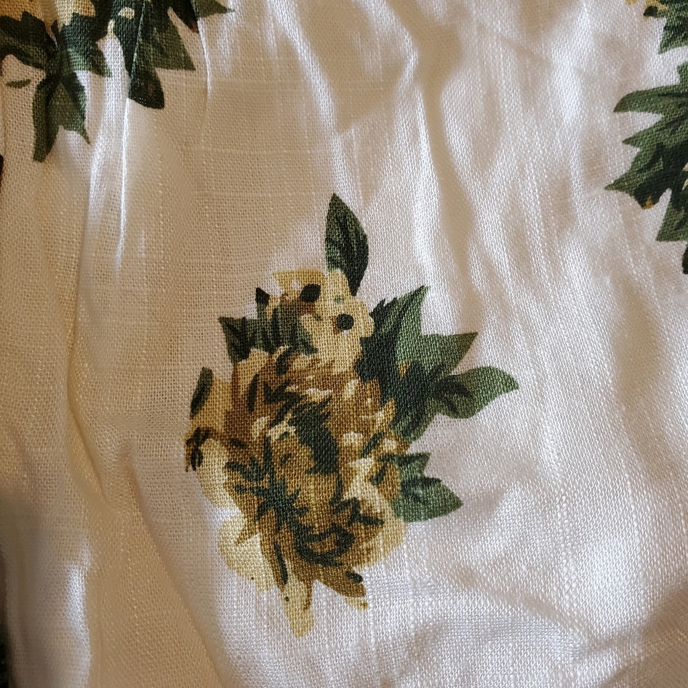 POLAGRAM Off White Floral Tiered Midi Dress - Picture 7 of 8